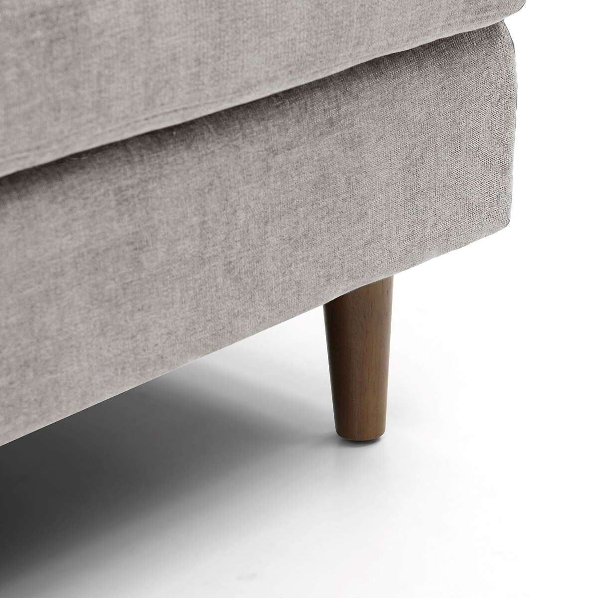 Sawyer Chenille Modular Footstool natural, SO'HOME