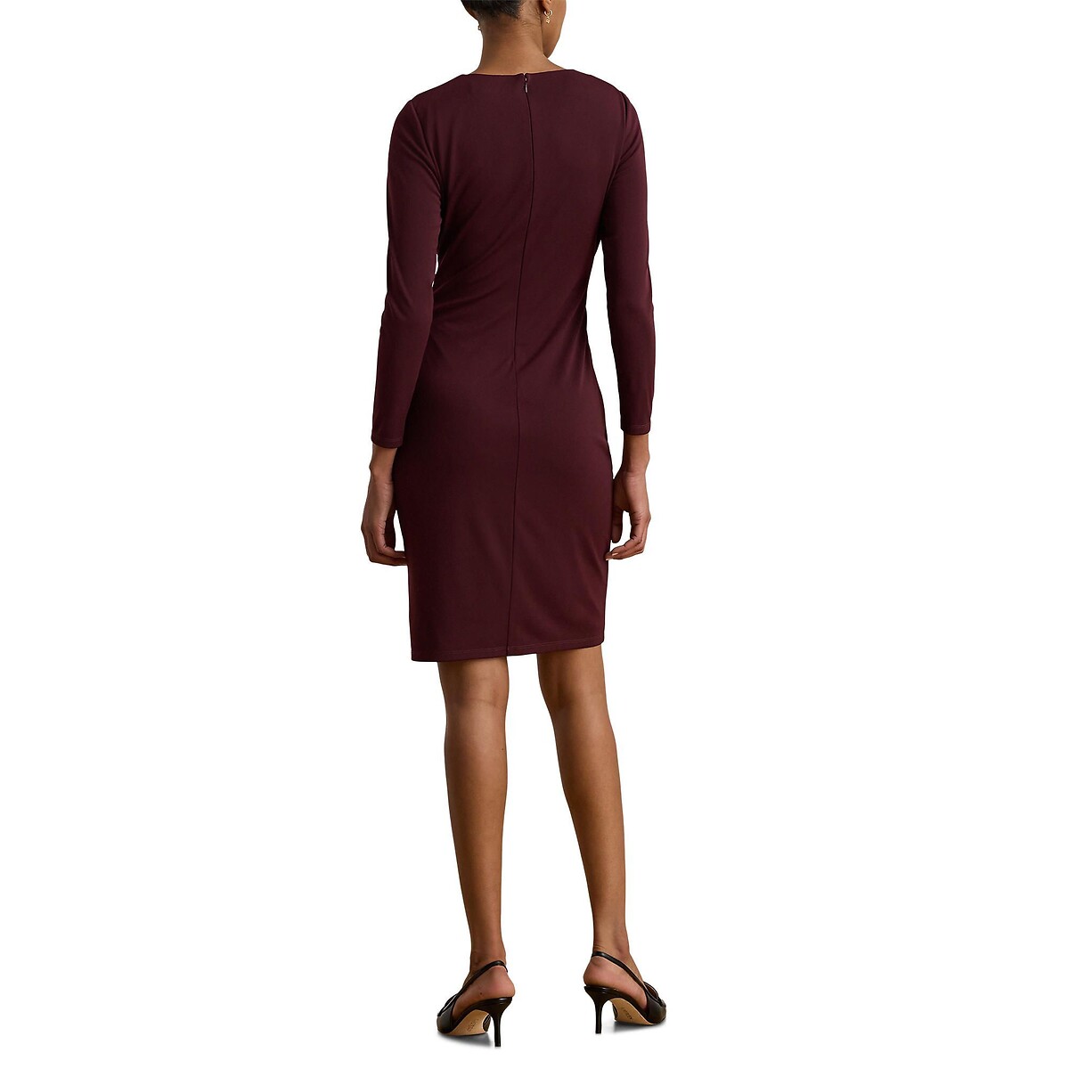 Robe courte à manches 3/4, FABIANA bordeaux, LAUREN RALPH LAUREN