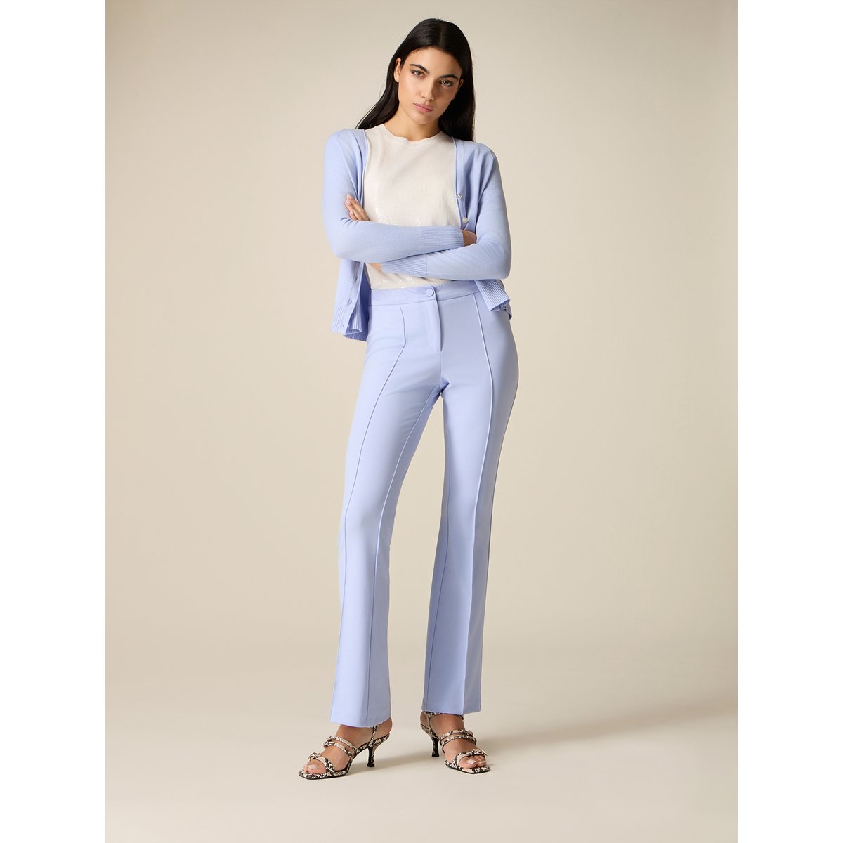 Pantalon évasé light - blue, OLTRE