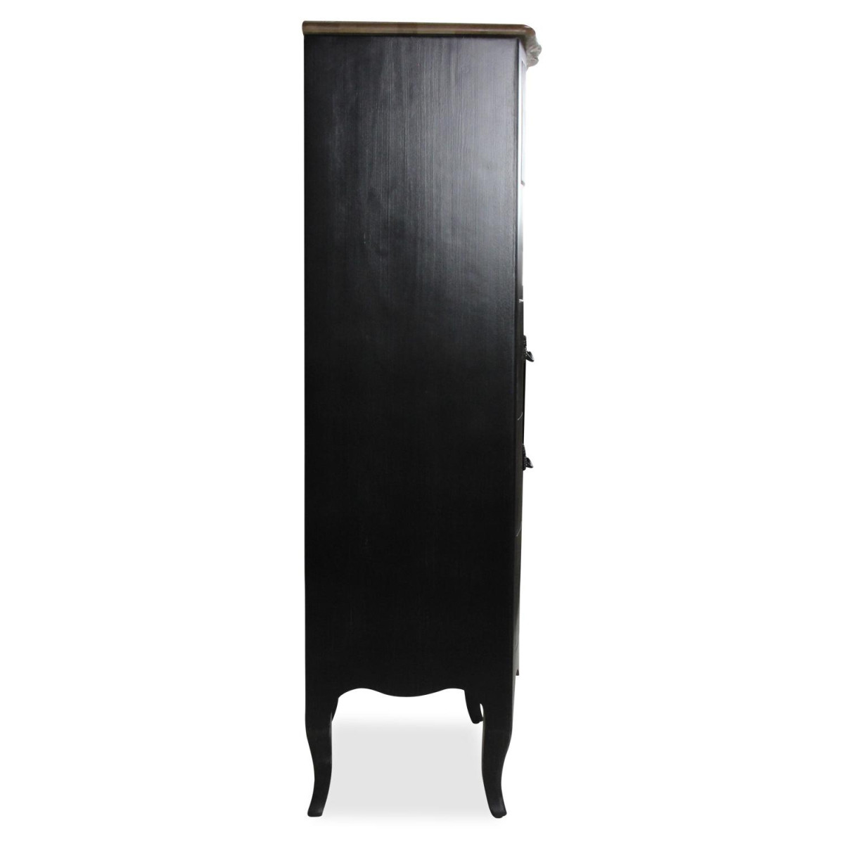 Semainier louis xv 5 tiroirs noir, INTERIOR'S