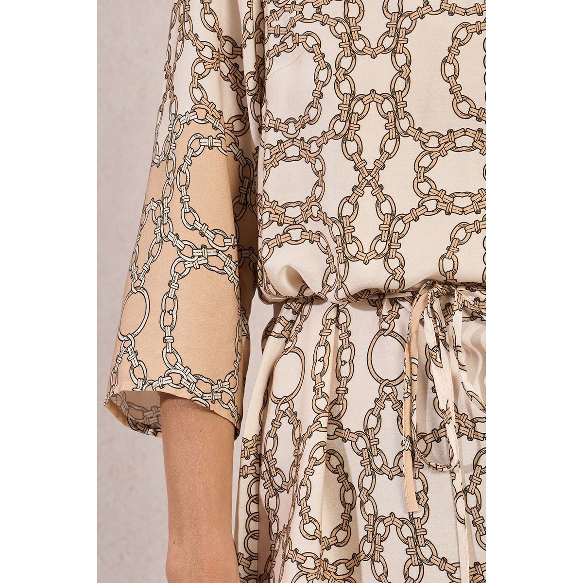 Robe courte, imprimée offwhite diane, MOLLY BRACKEN