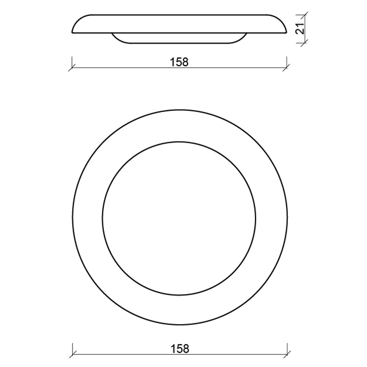 Assiette ROTO - lot de 2 acier inoxydable, NOO.MA