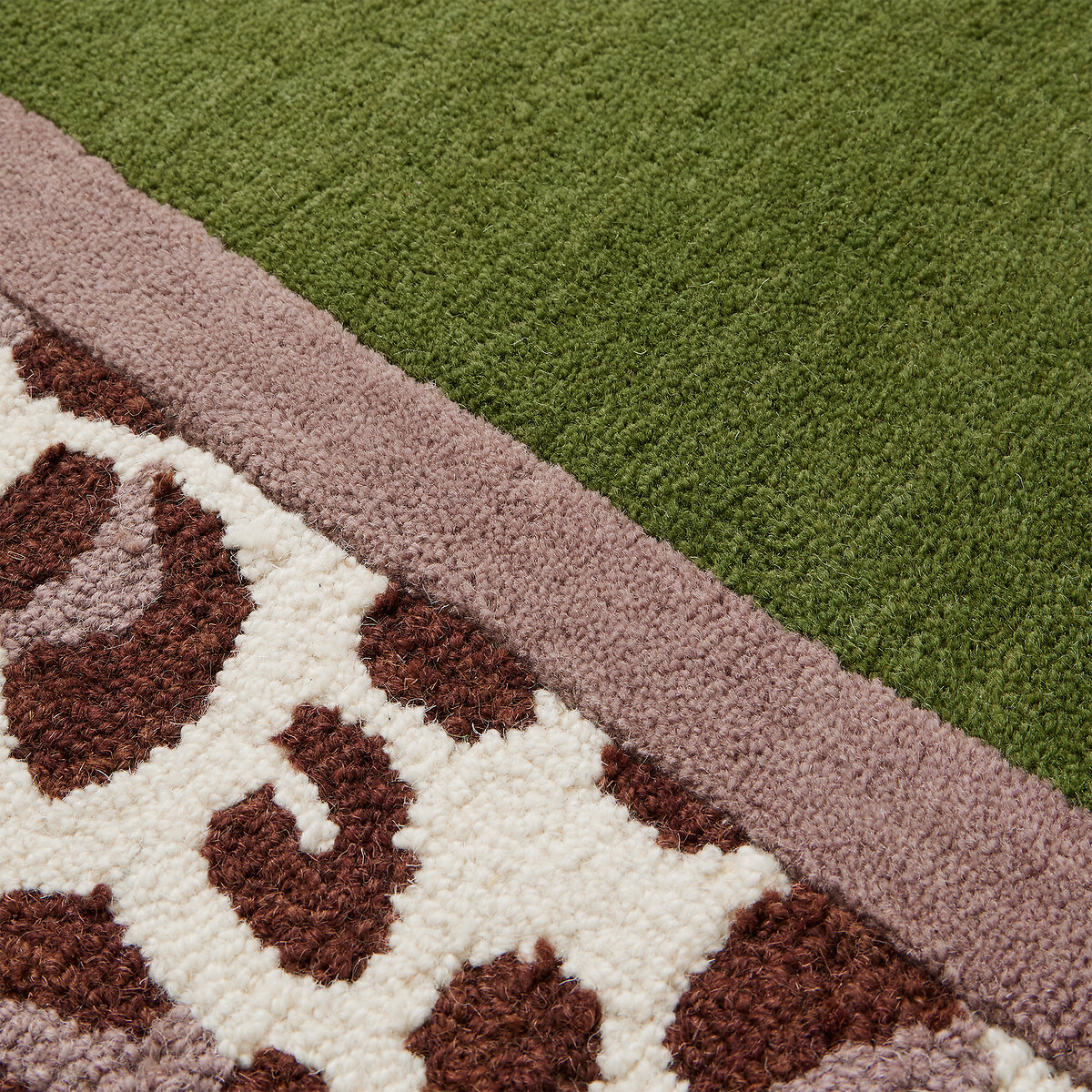 Tapis en laine, JAMARI vert, LA REDOUTE INTERIEURS