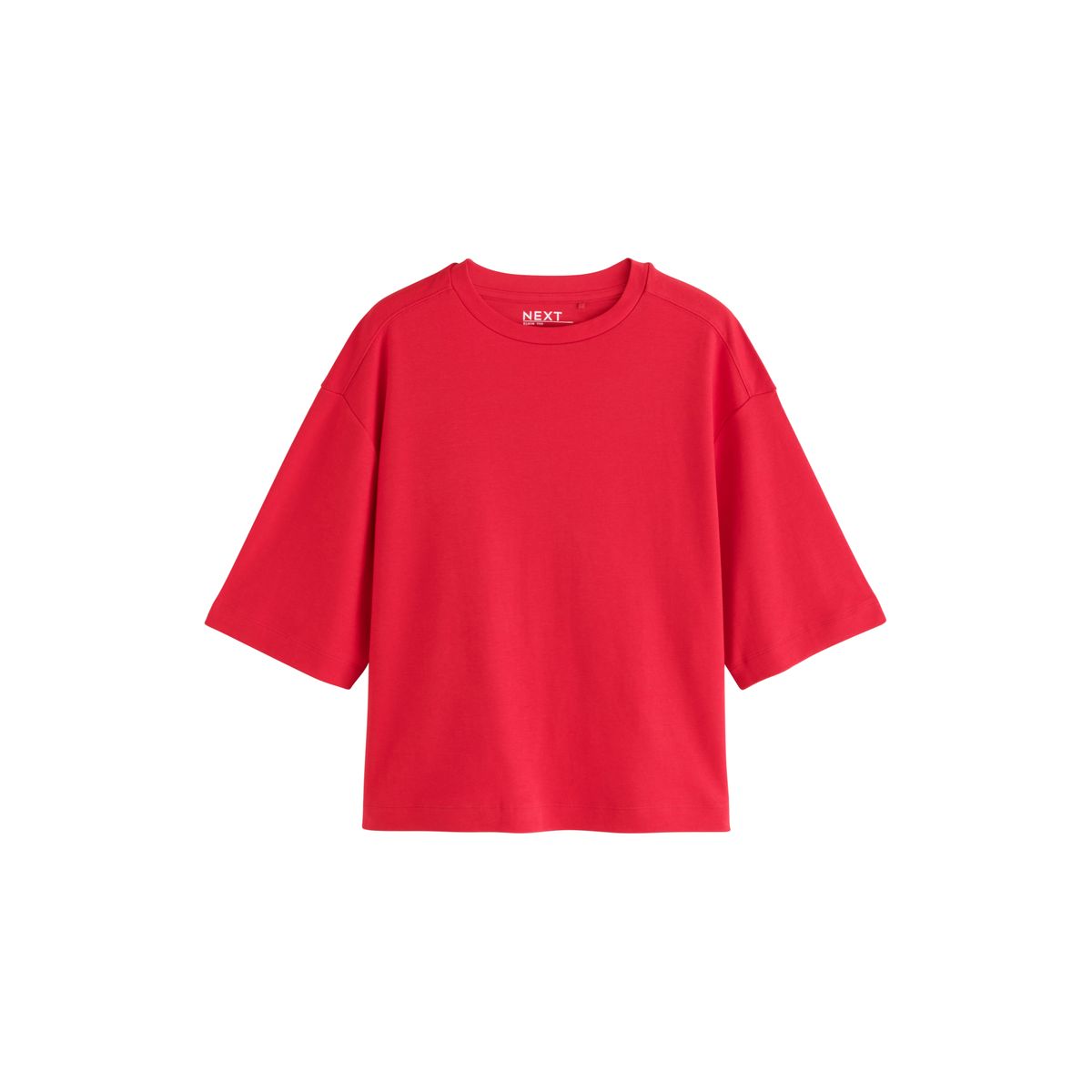T-shirt droit à manches courtes, lot de 3 gris/blanc/rouge, NEXT