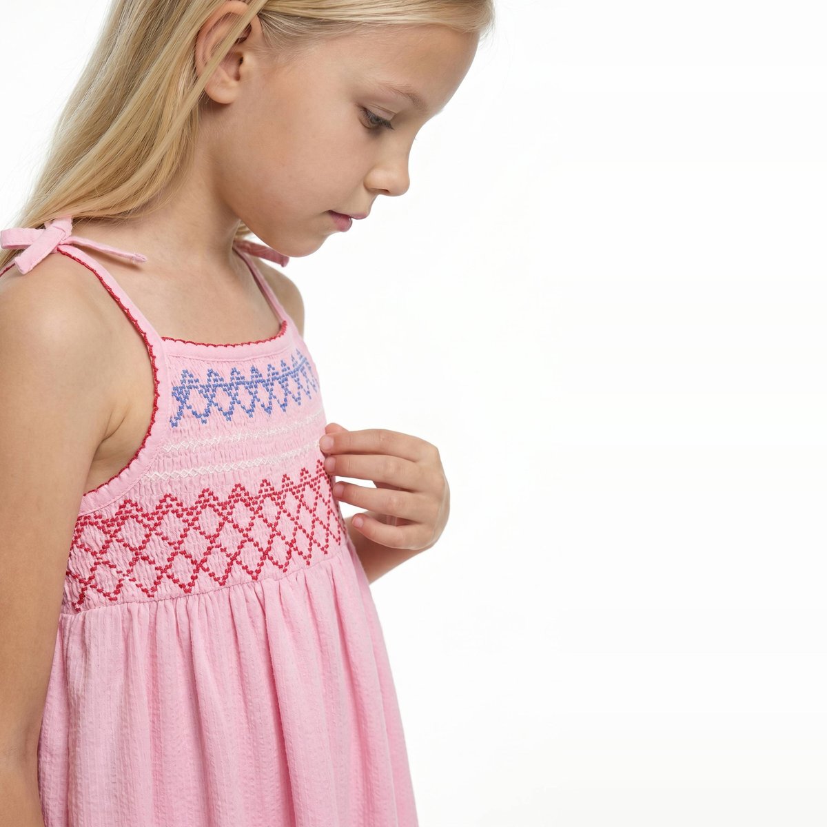 Robe à bretelle smockée lavatere, MONOPRIX
