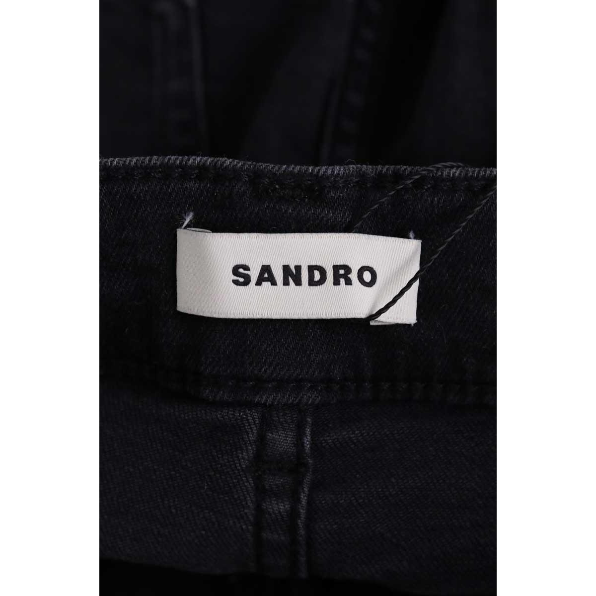 Jean droit - Très Bon État noir, SANDRO