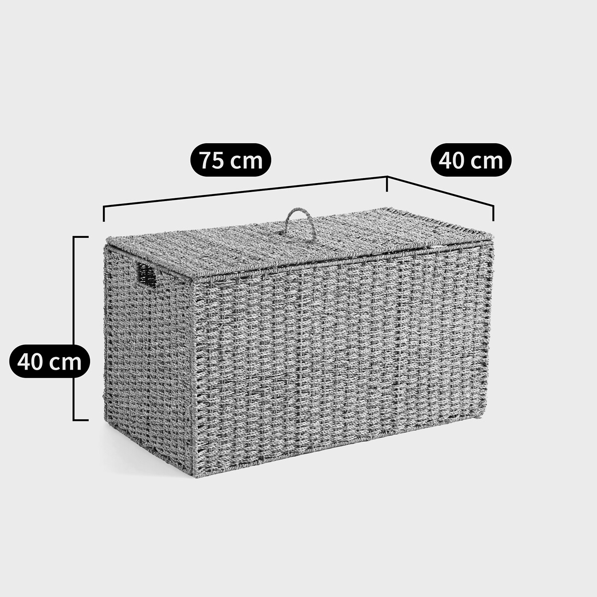 Malle pliable en jonc de mer L75 cm, Kino naturel, LA REDOUTE INTERIEURS