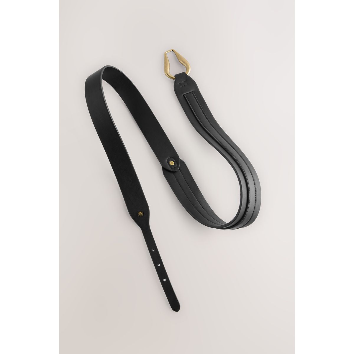 Ceinture avec boucle abstraite noir, NEXT
