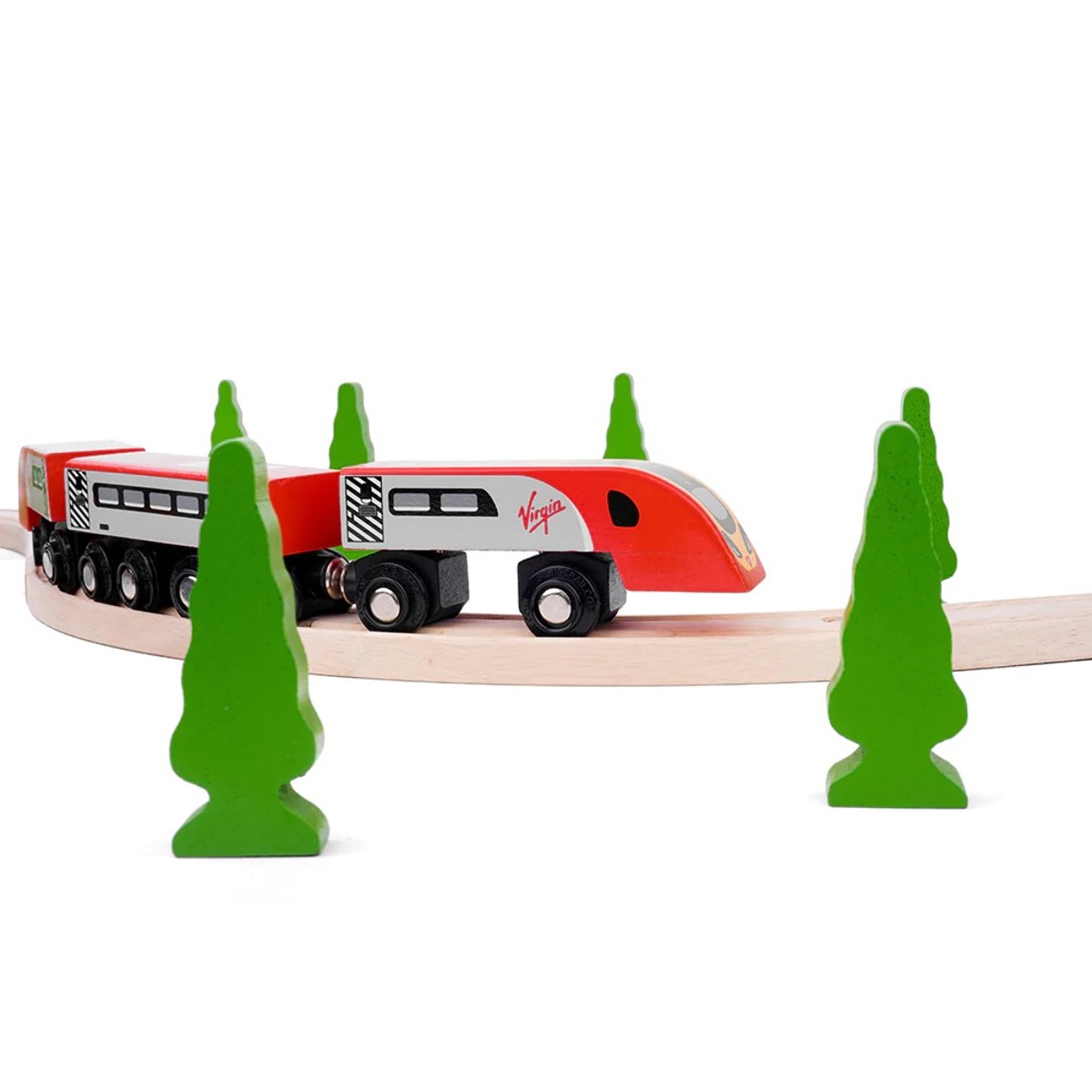 Train Virgin Pendolino rouge, BIGJIGS