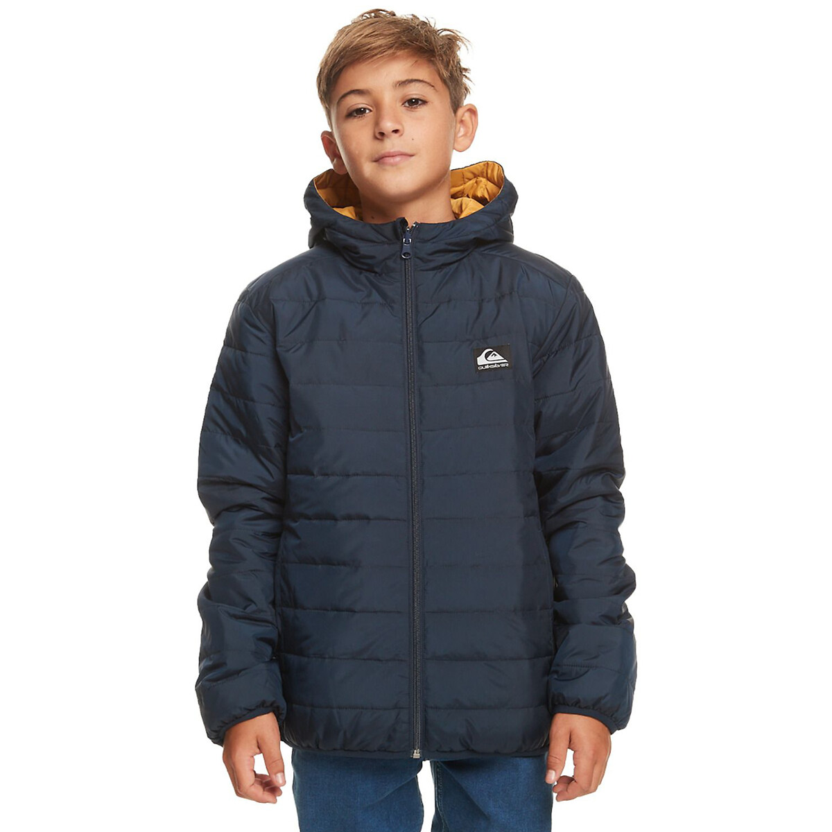 Doudoune à capuche bleu marine, QUIKSILVER