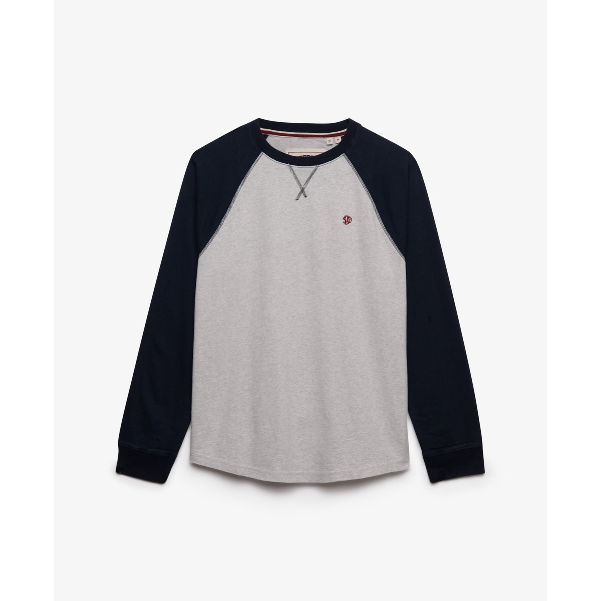 Haut de Baseball Vintage Athletic gris chiné brooklyn/marine, SUPERDRY