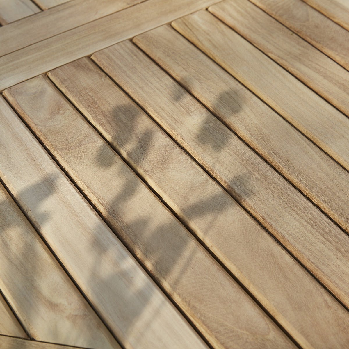 Salon de jardin en teck massif extensible 4/6 places  MIDLAND naturel, BERAH GETAH
