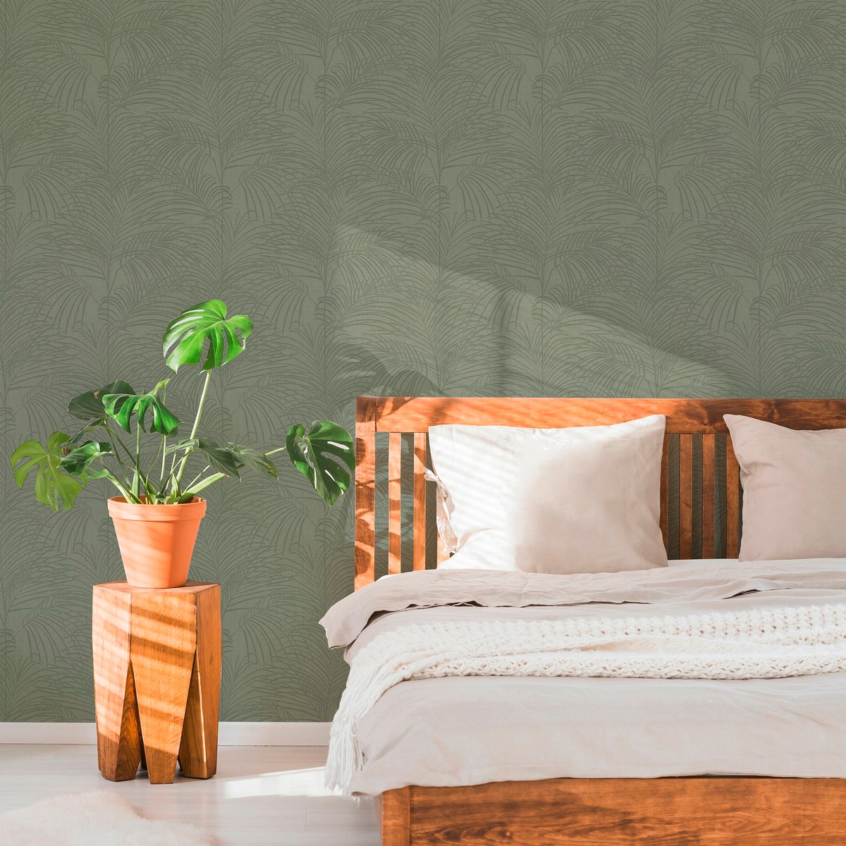 Papier peint Feuillage Nora vert, SUPERFRESCO EASY