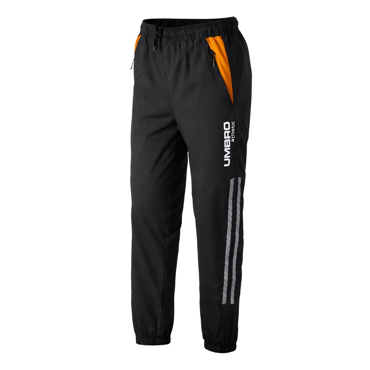 Jogging microfibre noir/blanc/orange, UMBRO