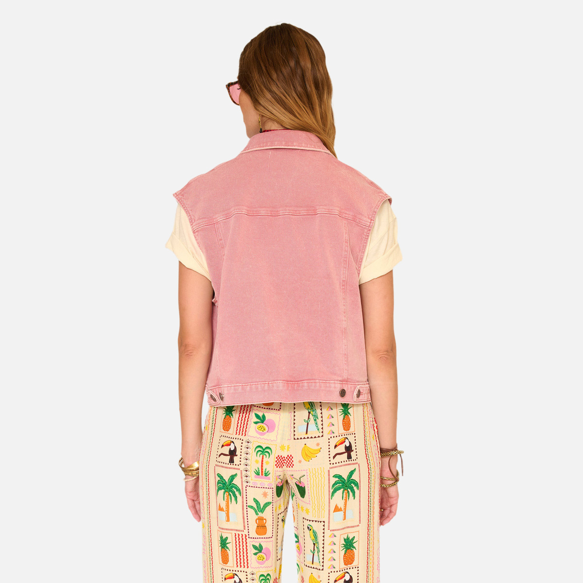 Gilet VILLA PACIFIC DRILL blush, MKT STUDIO