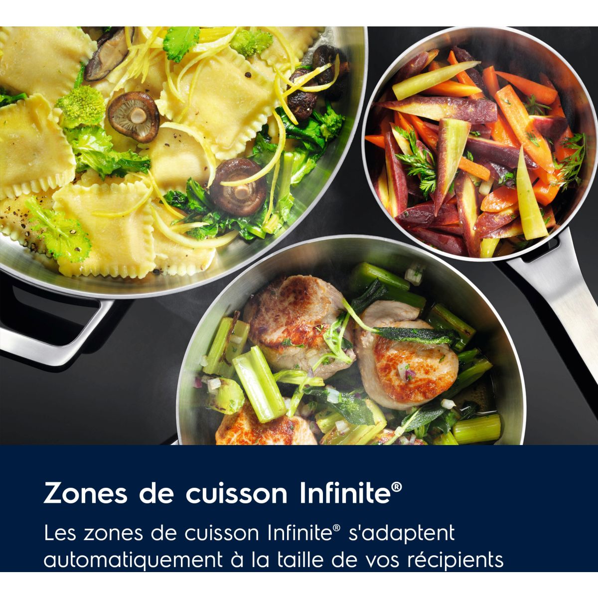 Cuisinière induction EKI64899CX couleur unique, ELECTROLUX