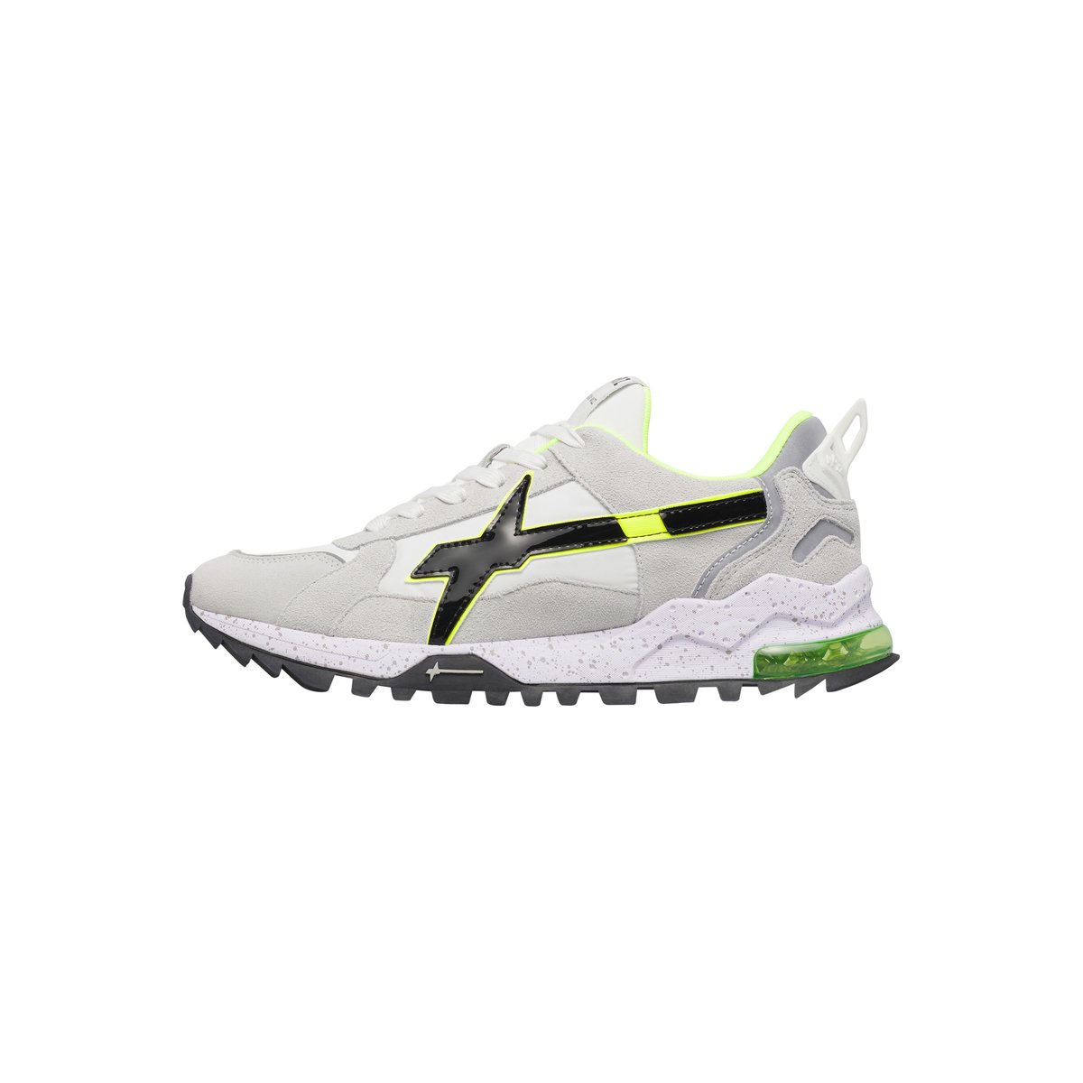 Sneakers en tissu technique et en daim BREEZE 3-M. marine-gris, W6YZ