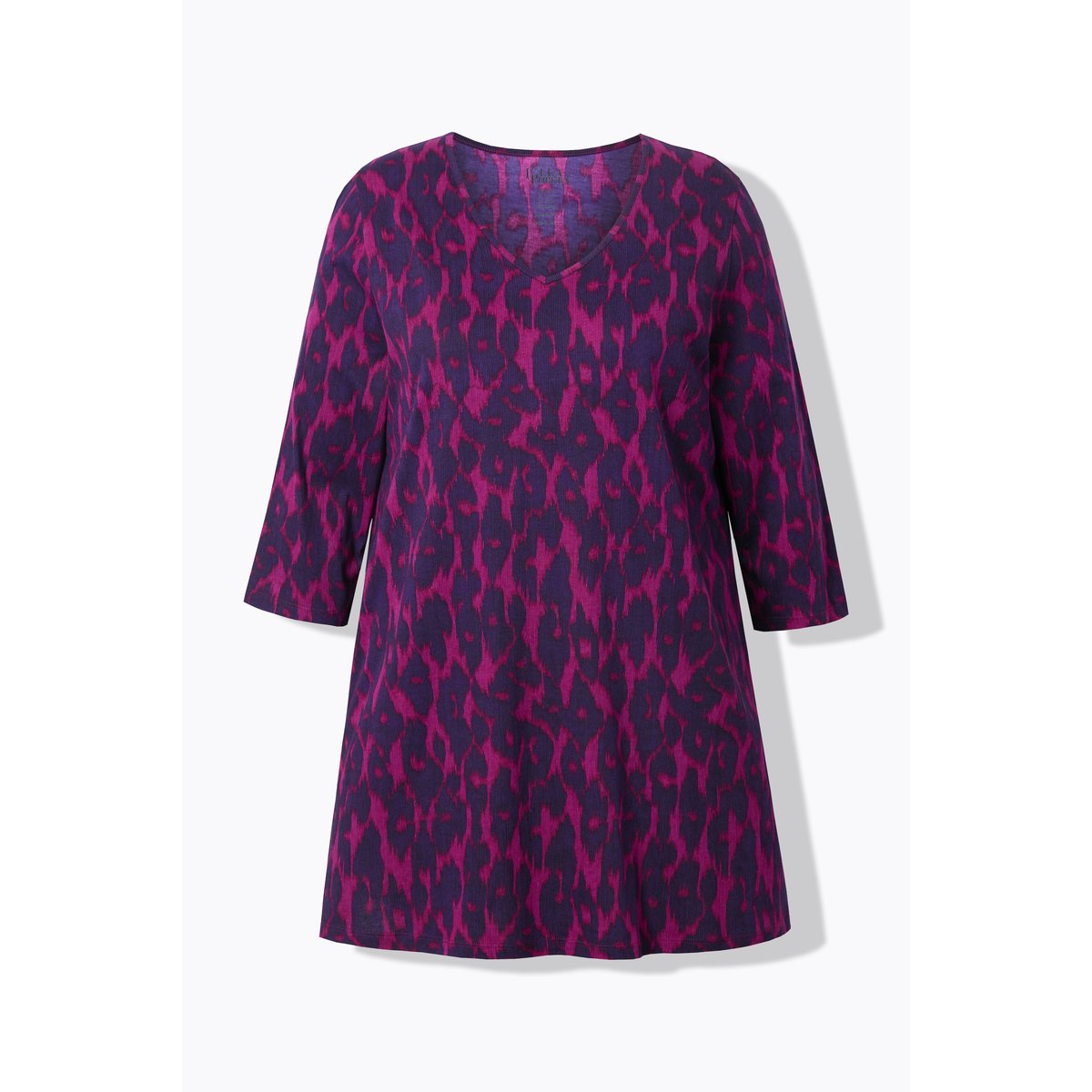 T-shirt long, coupe évasée noir, ULLA POPKEN