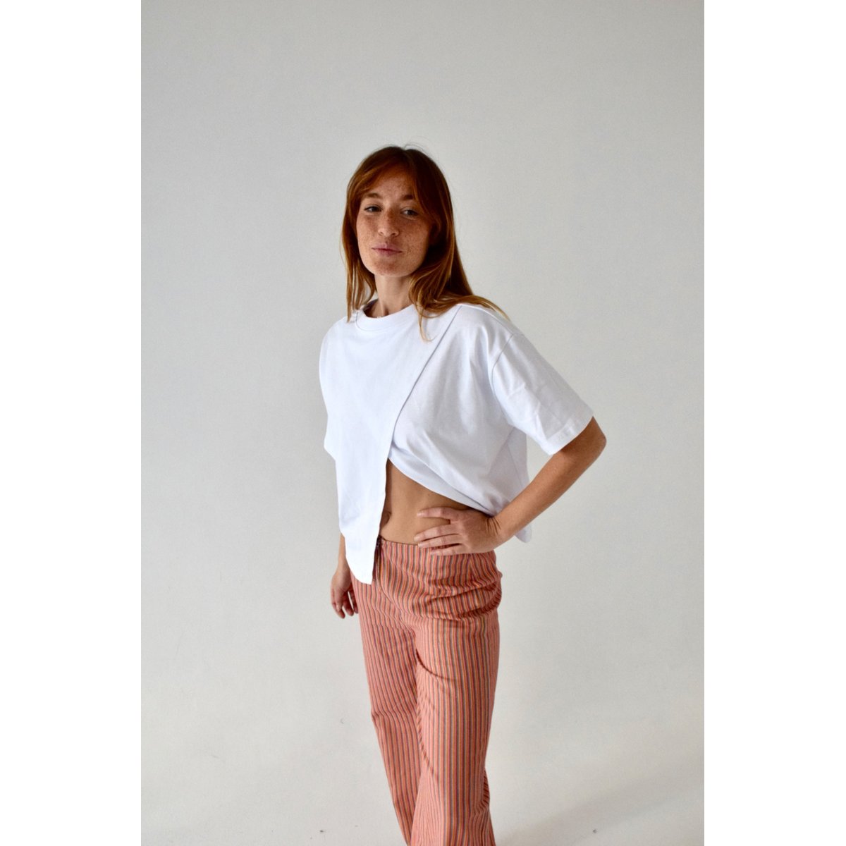 Pantalon large rayé lin SOLEA multicolore rayé, MINDTRAVELER