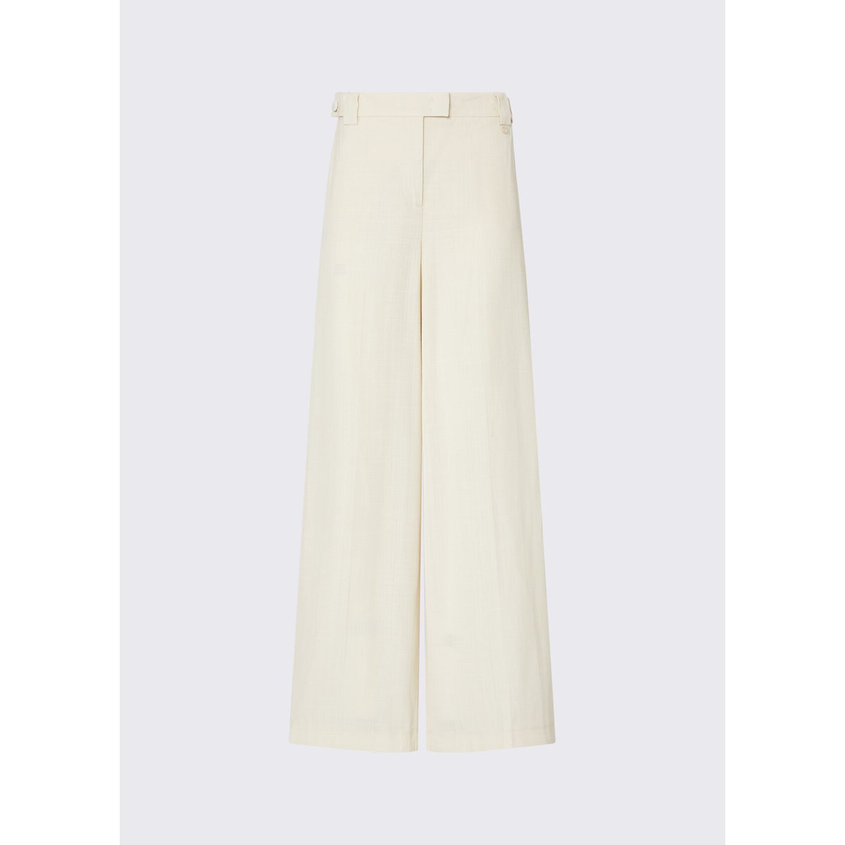 Pantalon en viscose flammée crème, LIU JO