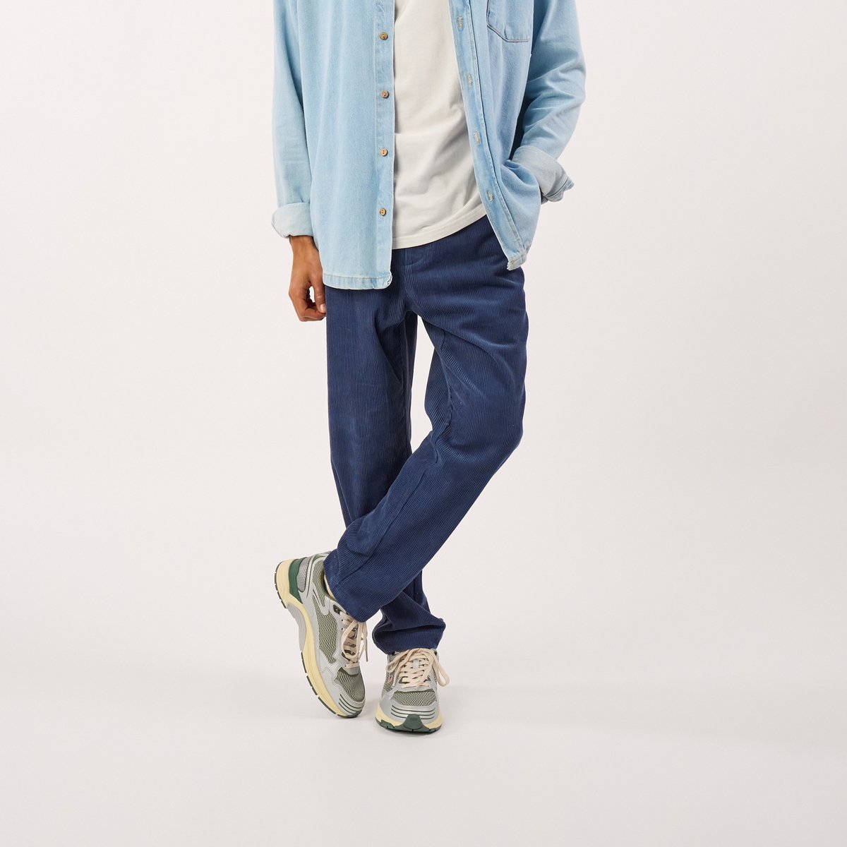 Pantalon en VELOURS bleu, BILLYBELT