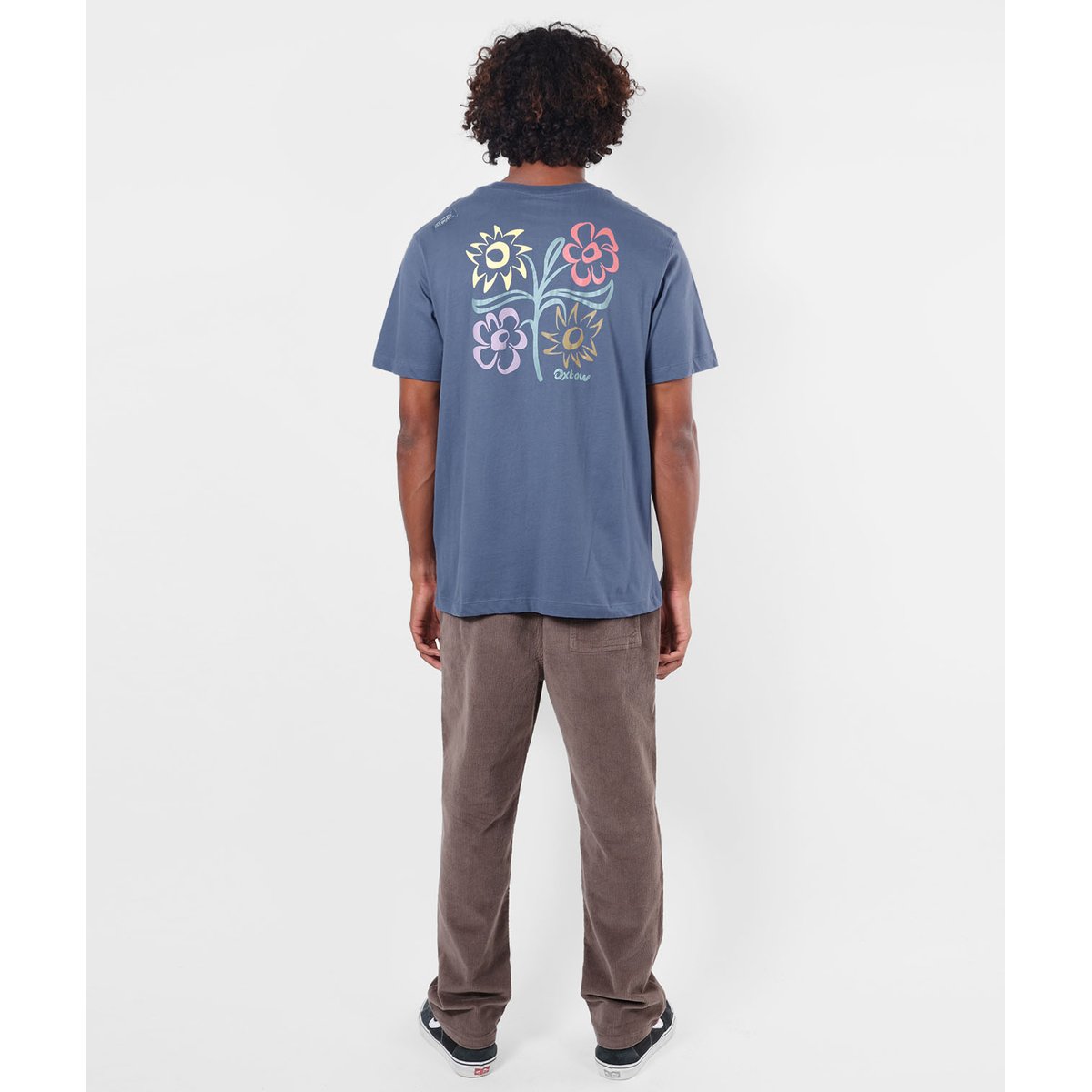 Tee-shirt manches courtes OUTLINE vintage indigo, OXBOW
