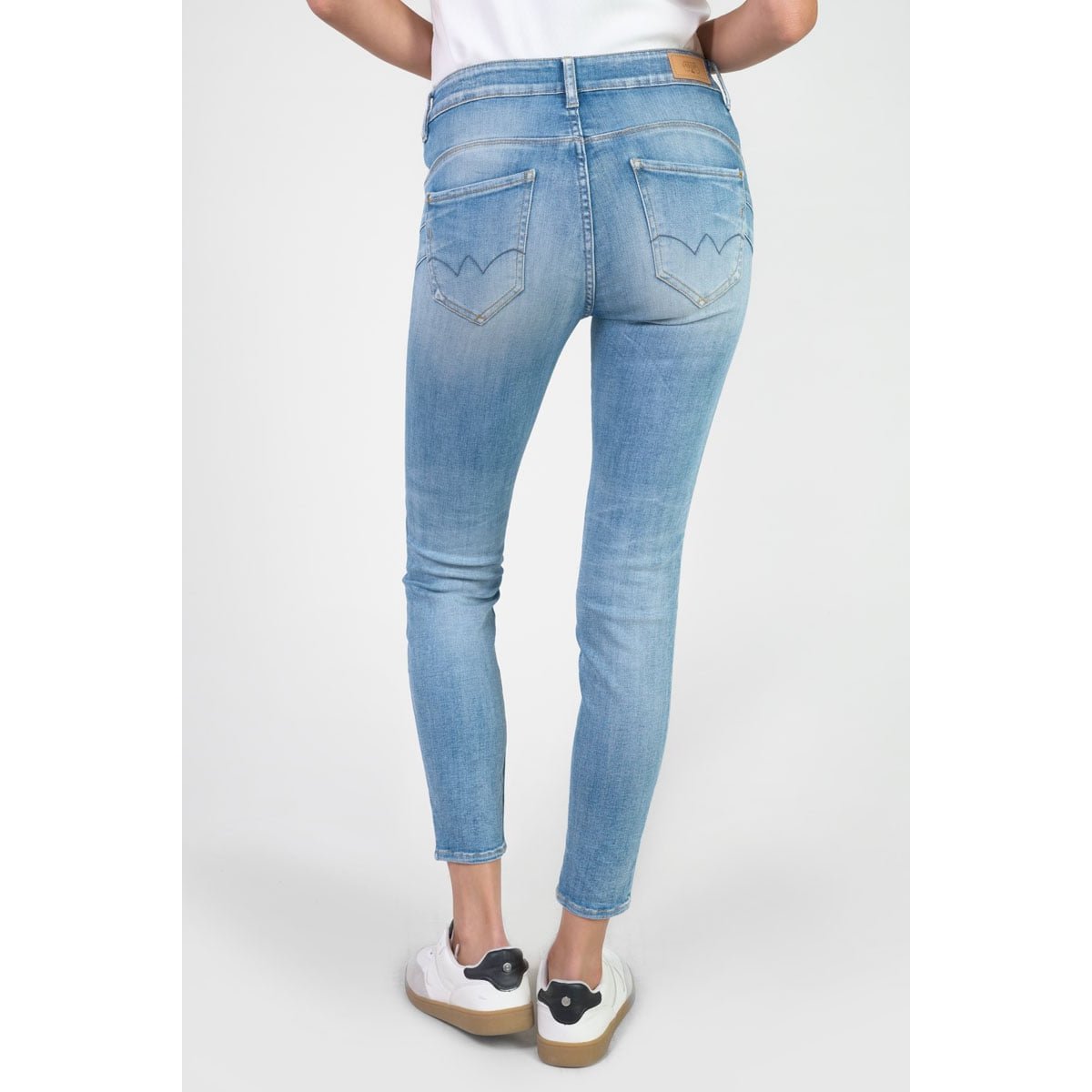 Jeans push-up slim taille haute PULP, 7/8ème blue, LE TEMPS DES CERISES