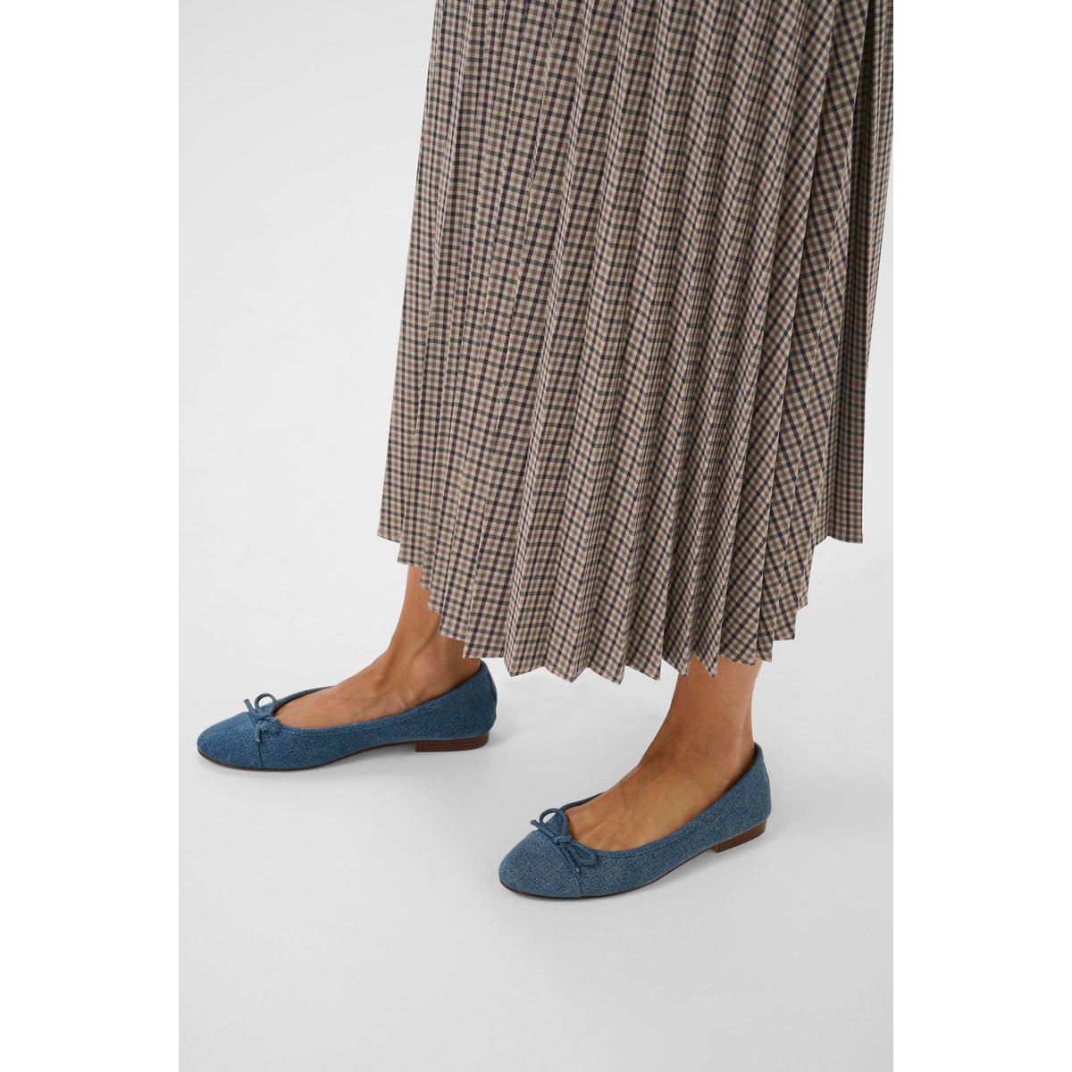 Jupe - tissage léger marron brown check, CULTURE
