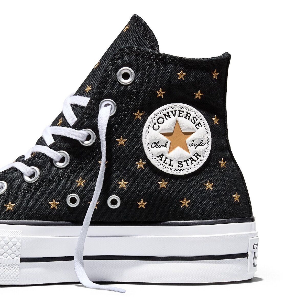 Baskets CTAS Lift Embroidered Stars noir, CONVERSE
