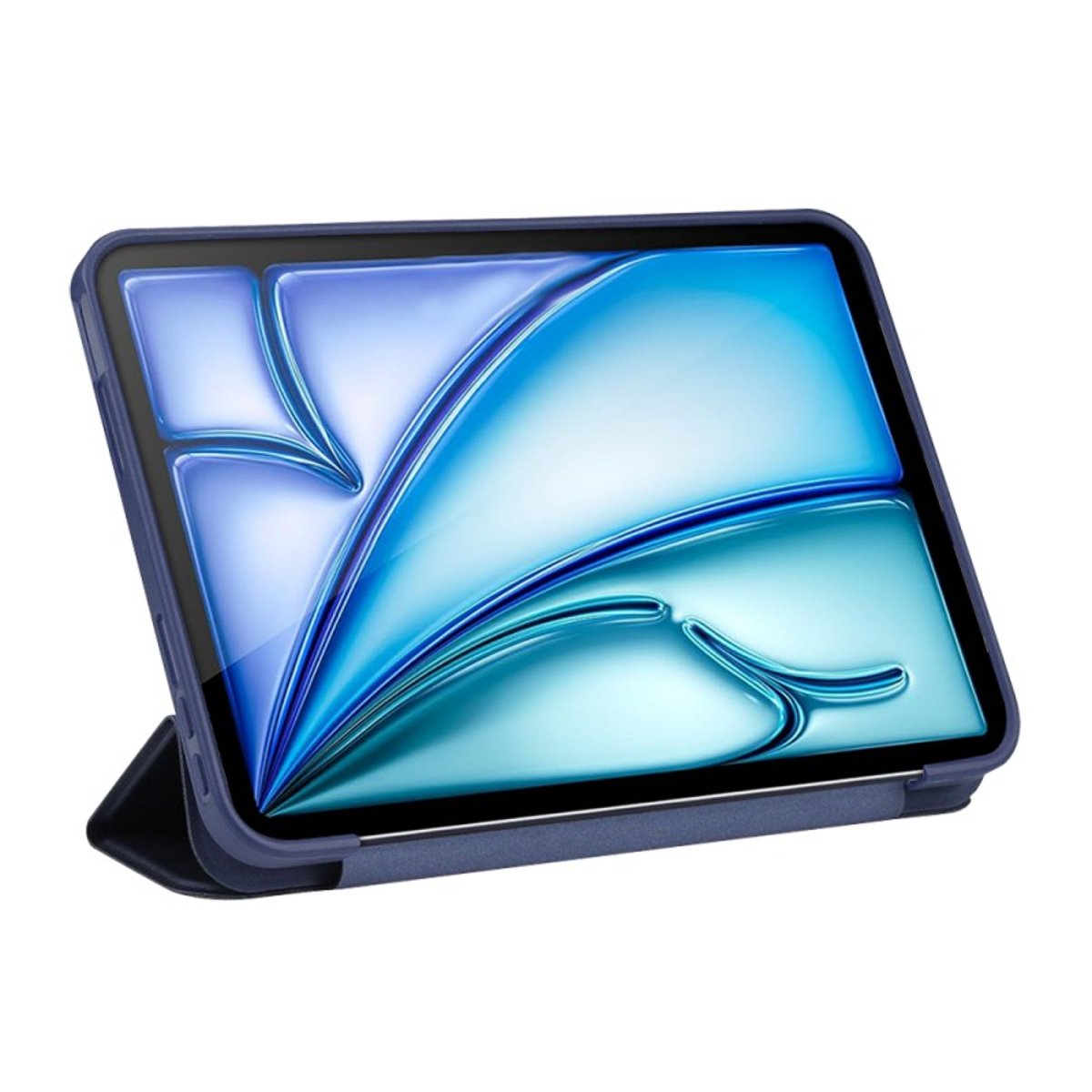 Etui Smart Cover à rabat avec support pour iPad Air 6 (m2) Et iPad Air 7 (m3) 11" bleu, EVETANE
