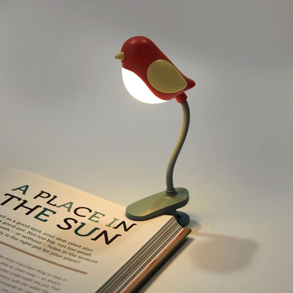 Lampe de lecture oiseau Birdie rouge, PYLONES