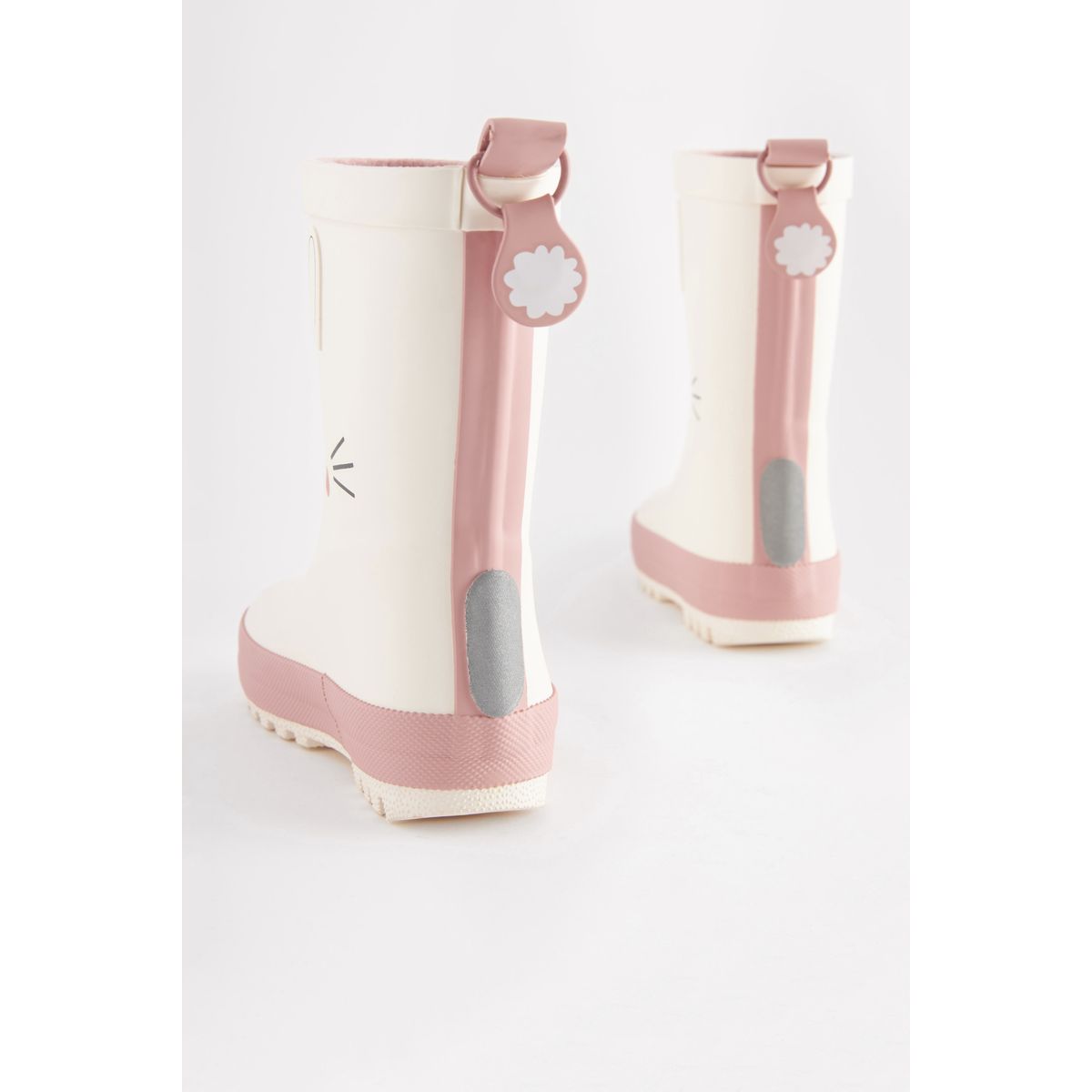 Bottes en caoutchouc motif personnage crème/blanc, NEXT