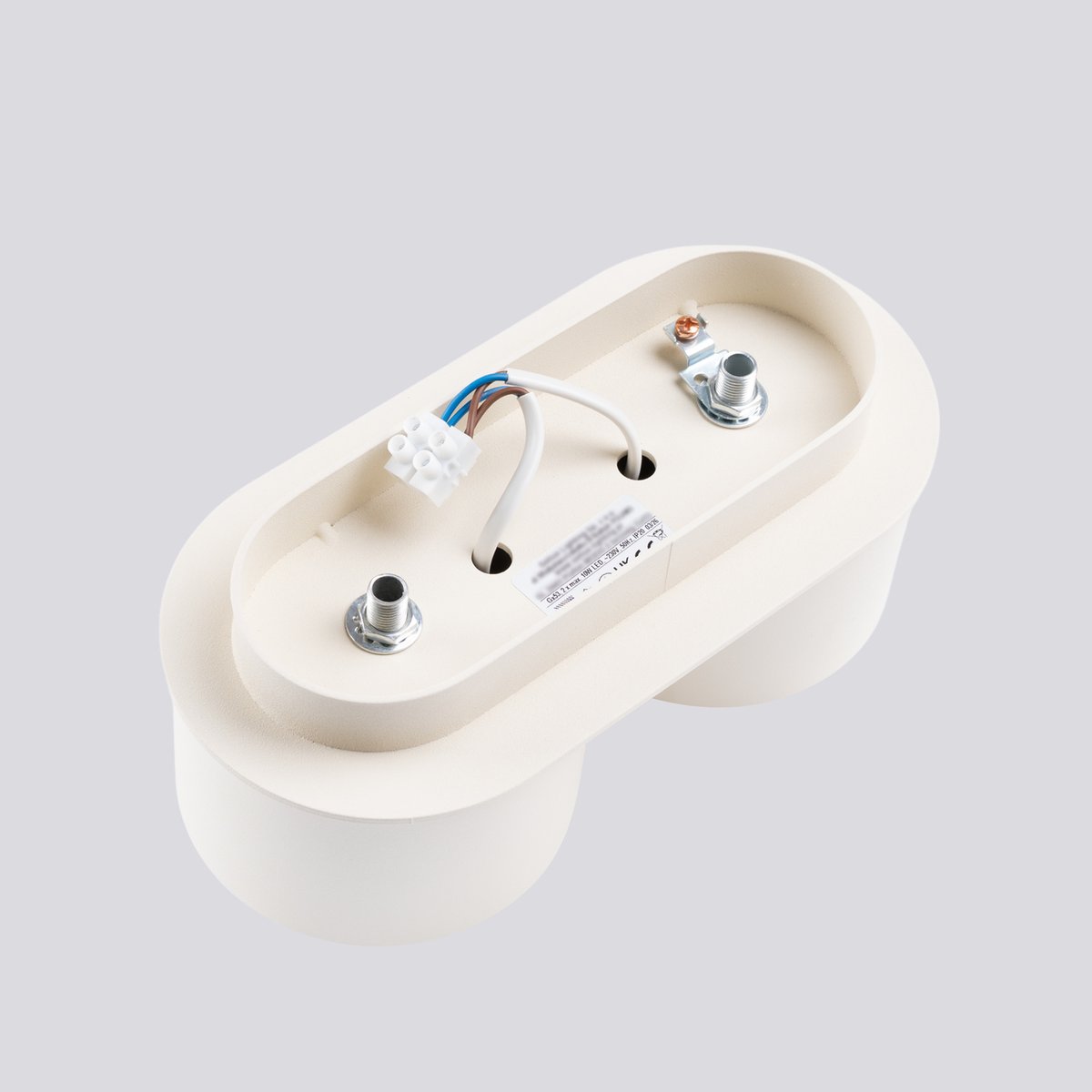 Plafonnier Aluminium Beige Gx53 2 MODO beige, EDEN
