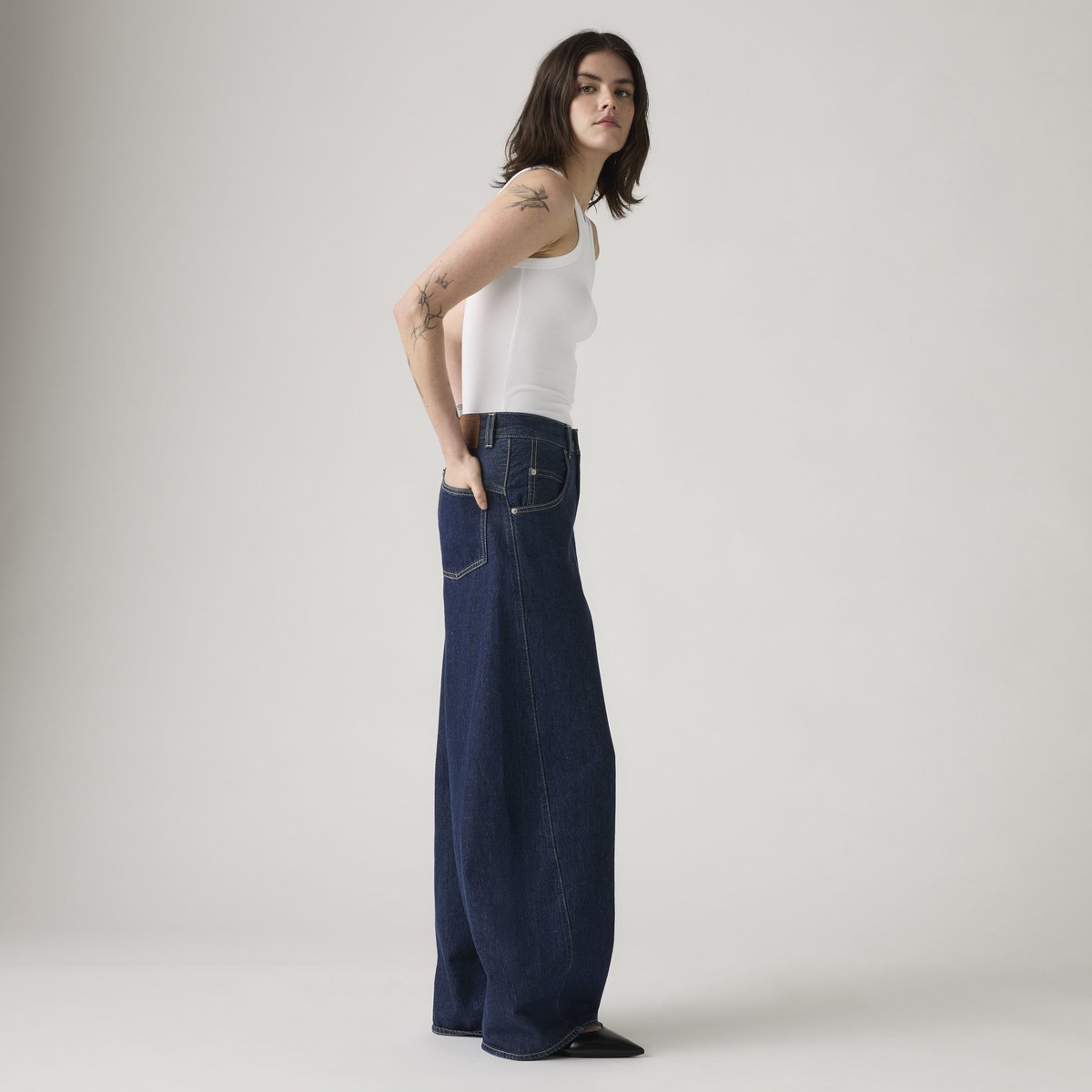 Jean Super Baggy Barrel bleu - shaded view, LEVI'S