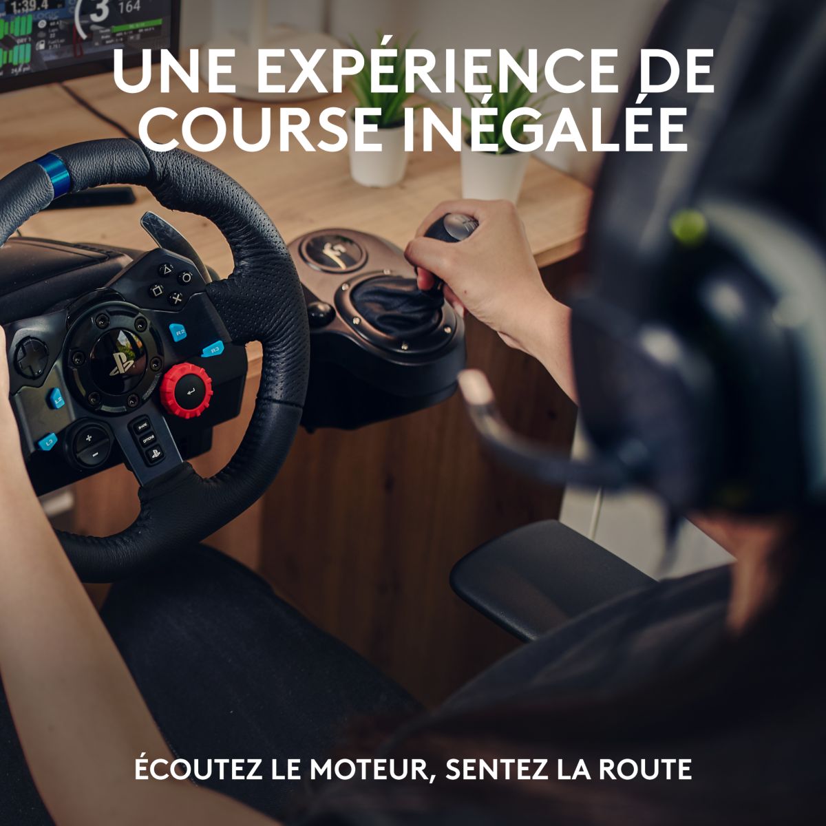 Volant + Pédalier G29 volant + casque sans fil G321 couleur unique, LOGITECH