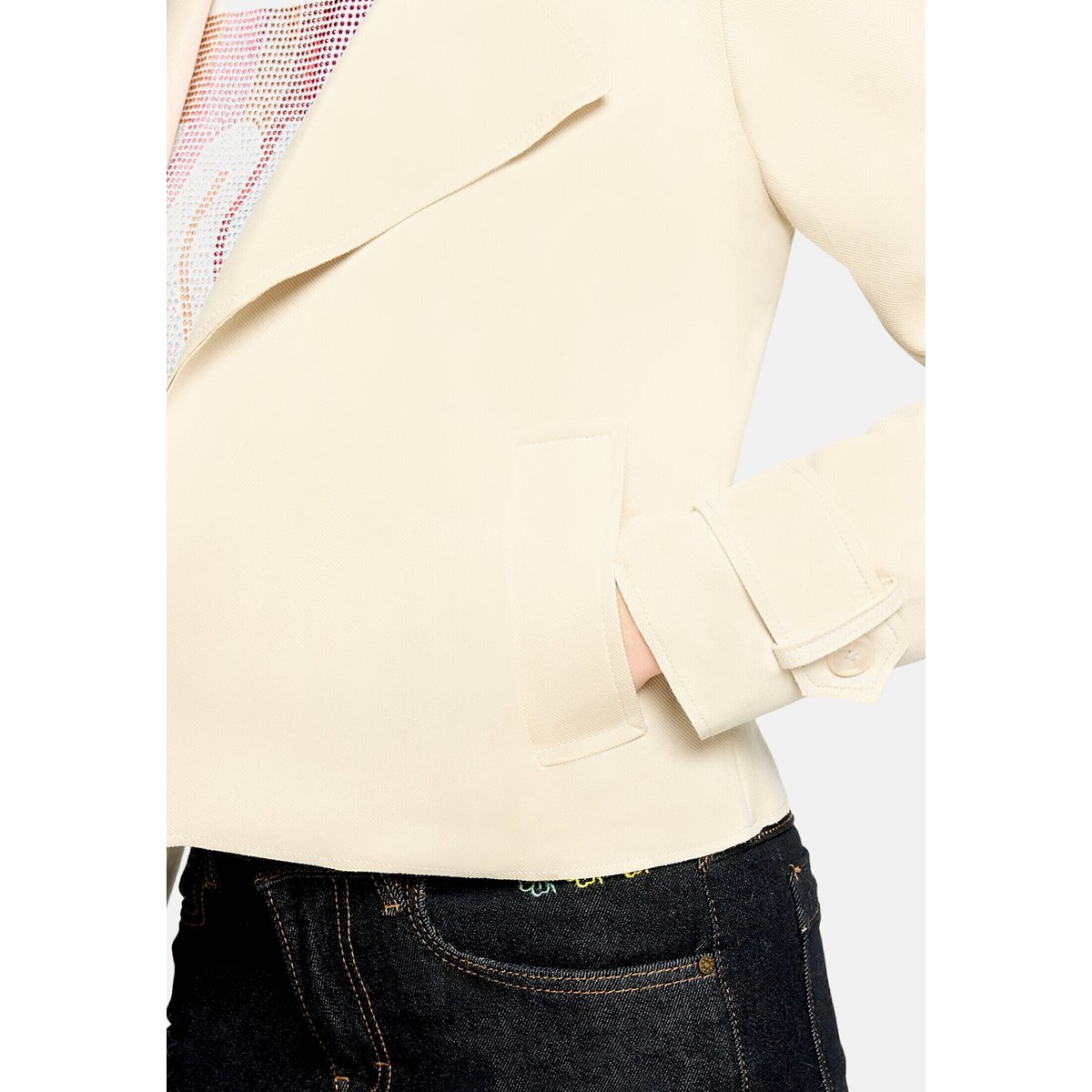 Veste casual à poches sheer bliss, CARTOON