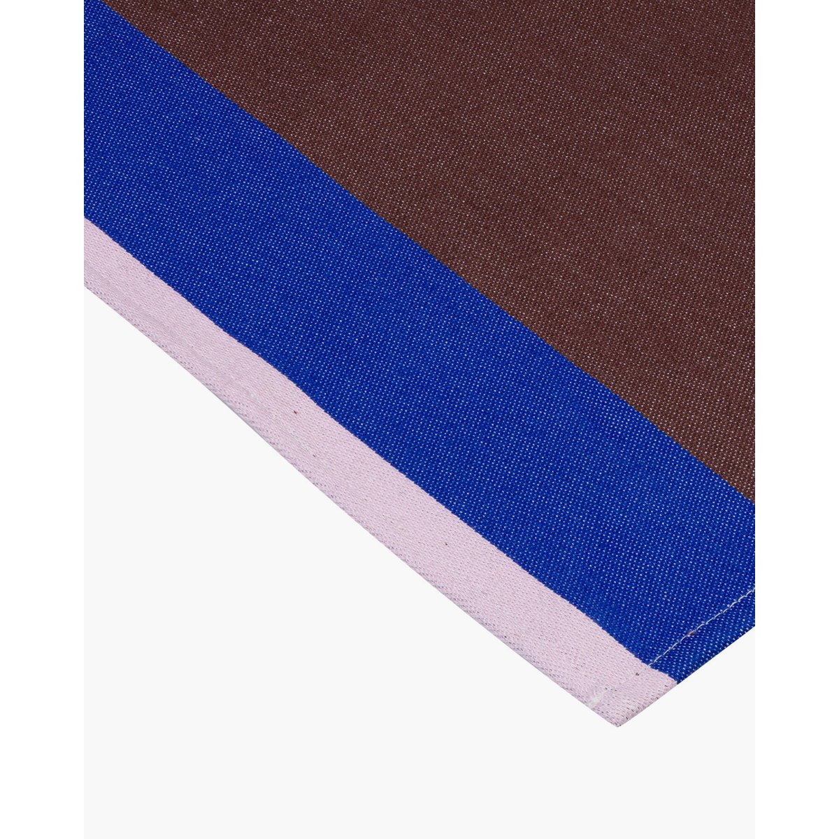 Set de 2 sets de table Lubi marron, rose et bleu cobalt, NOO.MA