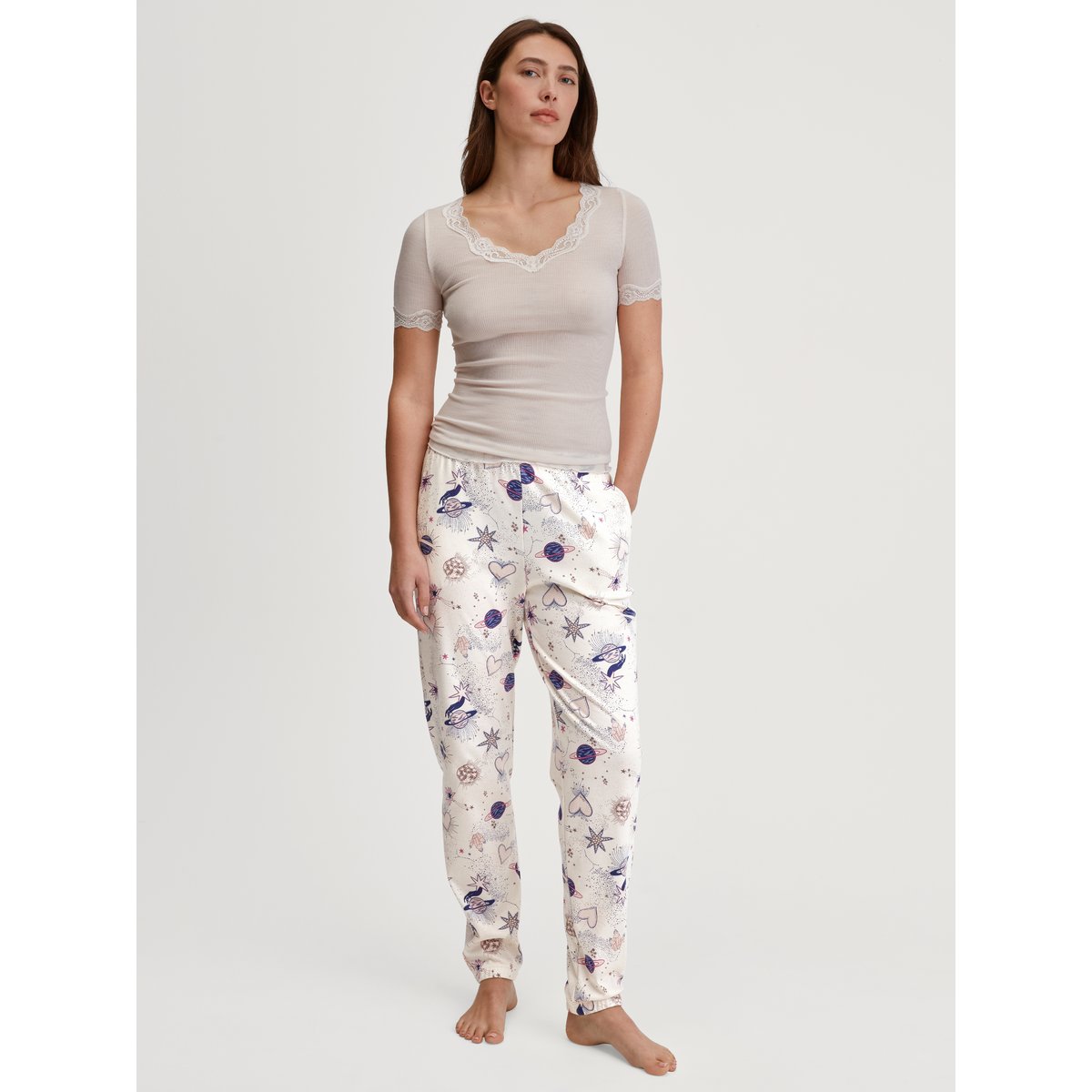 Bas de pyjama Coton FAVOURITES crème de charme, CALIDA