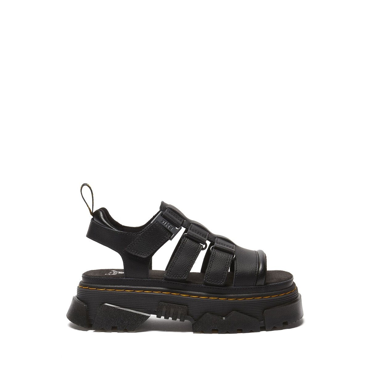 Plateausandalen in Athena leer Mattison zwart, DR. MARTENS