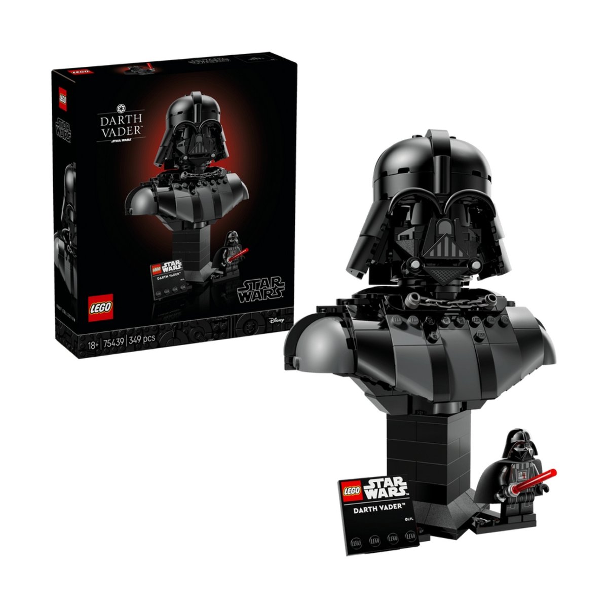 Star Wars Le buste de Dark Vador noir, LEGO