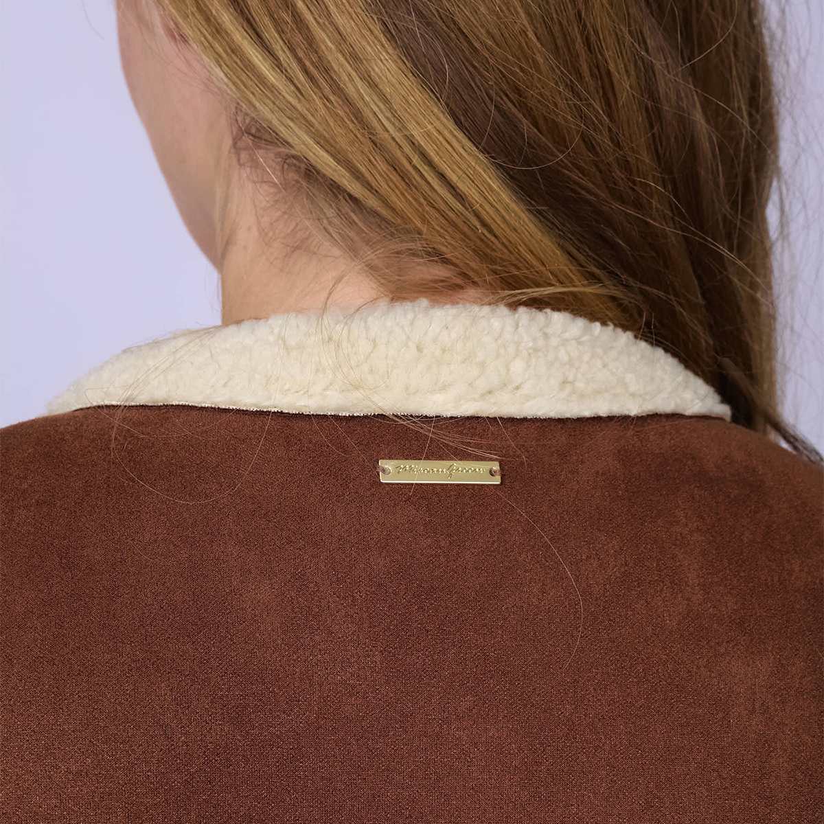 Veste sans manche réversible marron, MISE AU GREEN