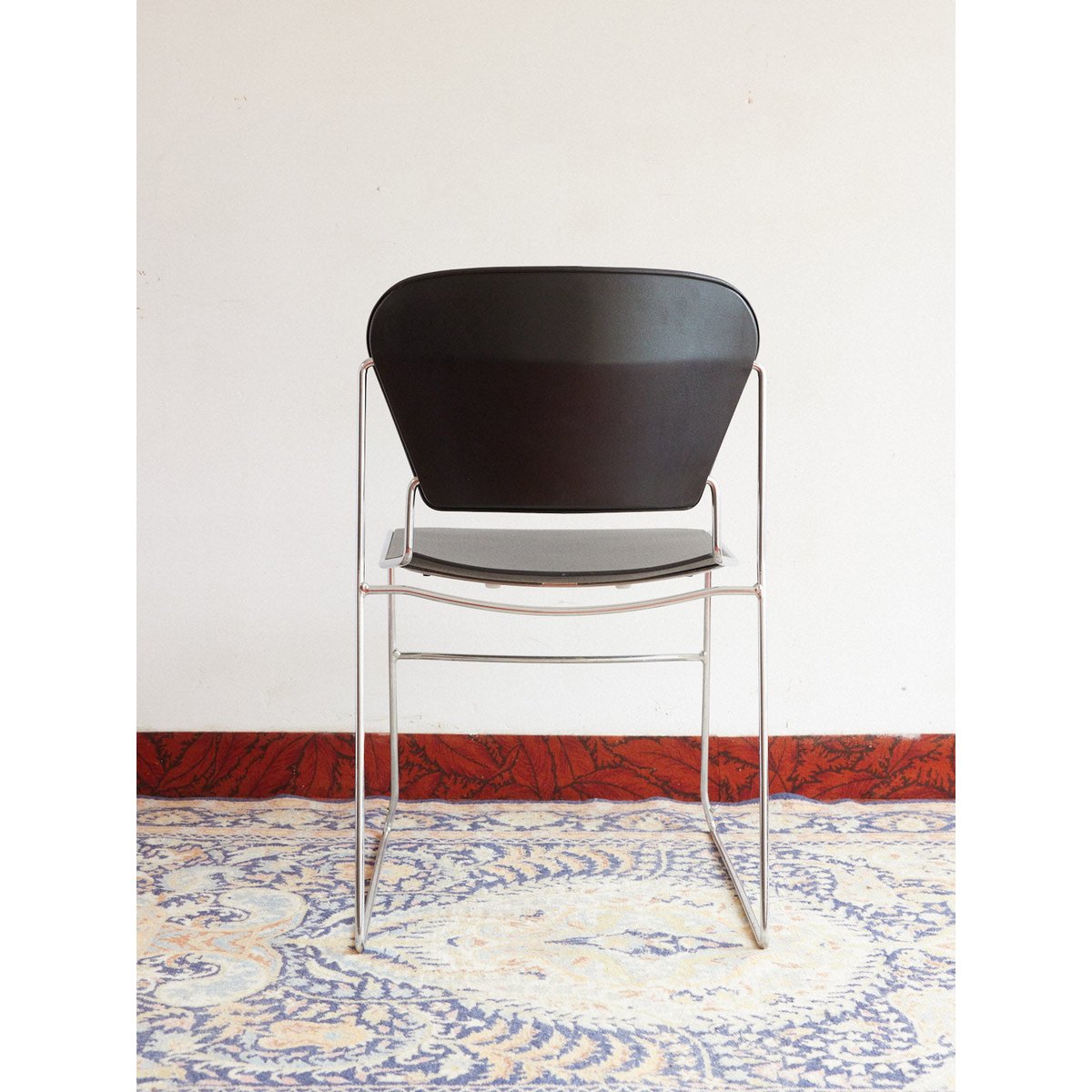 Lot de 4 chaises Perry en chrome Alma N°2087 - Bon état gris, DEBONGOUT