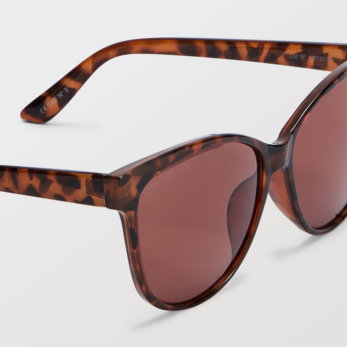 Lunettes de soleil oversize ecaille clair, MONOPRIX