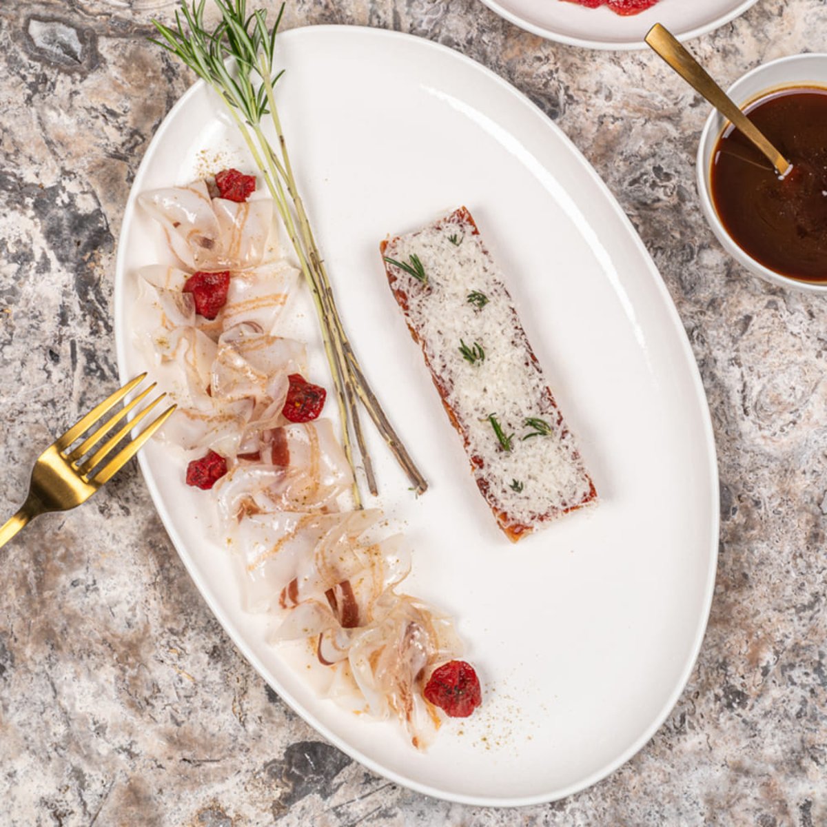 Plat ovale Ecume 34,5x23,5 cm blanc, TABLE PASSION
