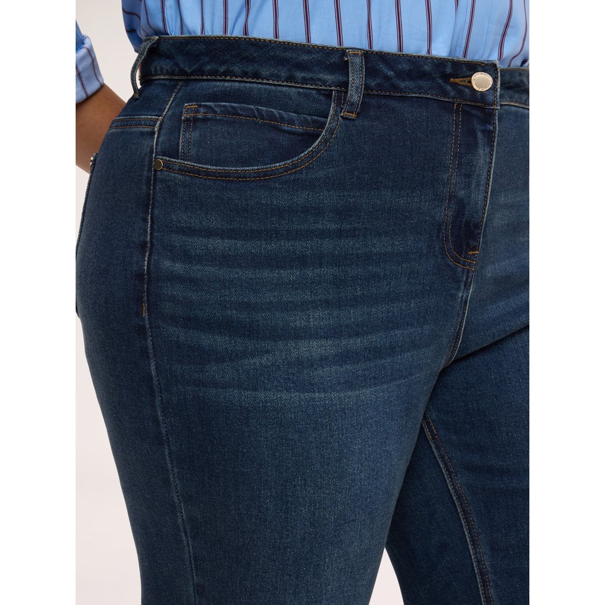 Jean Balloon lavage used bleu, FIORELLA RUBINO