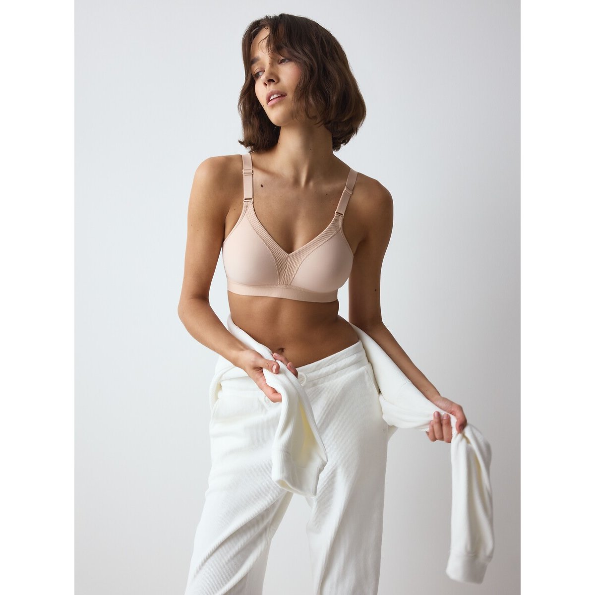 Reggiseno sportivo Wellness N beige, TRIUMPH