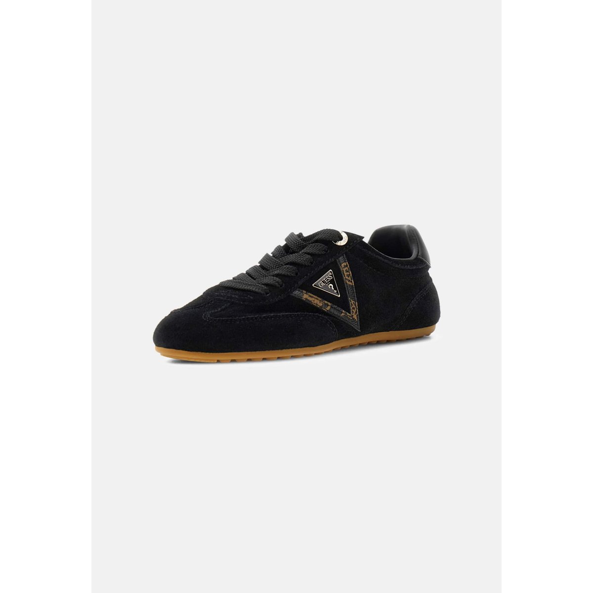 Baskets En Daim Relli noir, GUESS