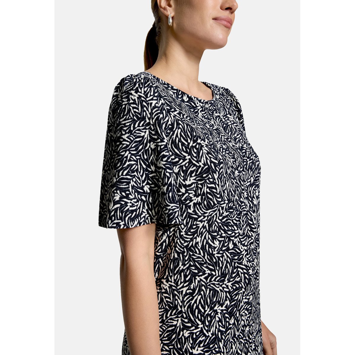 Robe-chemisier à imprimé à fleurs dark blue/cream, ZERO