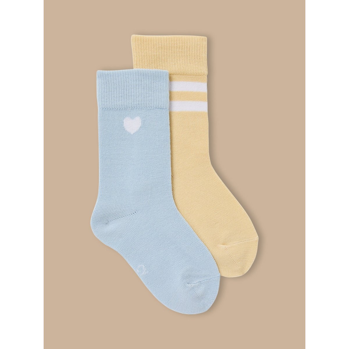 Lot de 2 paires de chaussettes bleu pastel, CYRILLUS