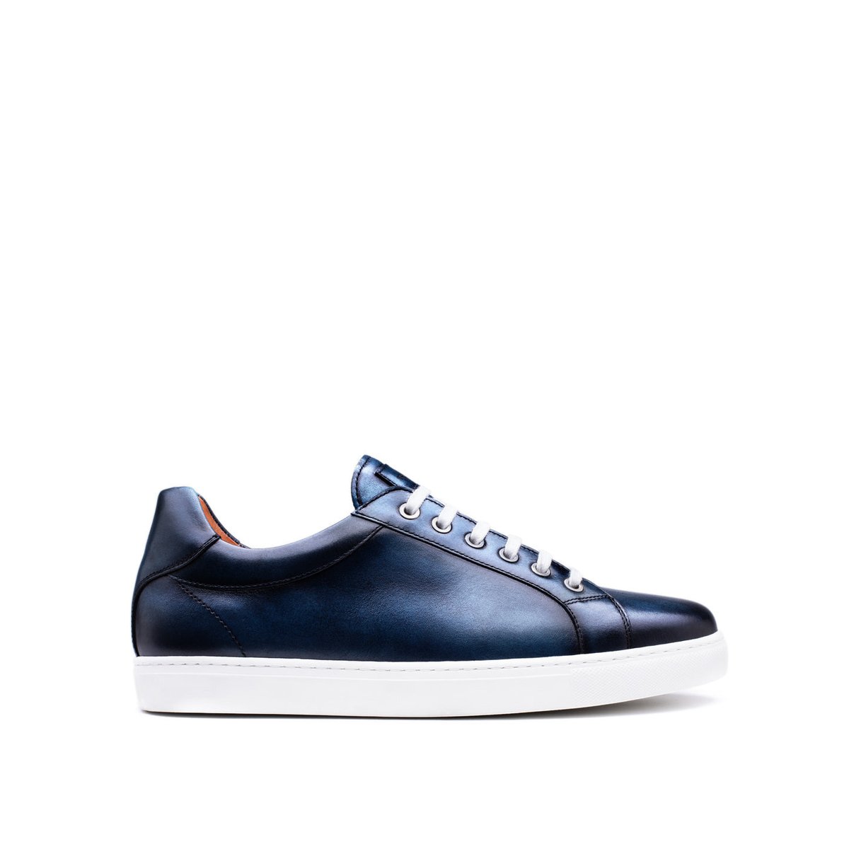 Sneakers cuir JULIAN bleu, FINSBURY